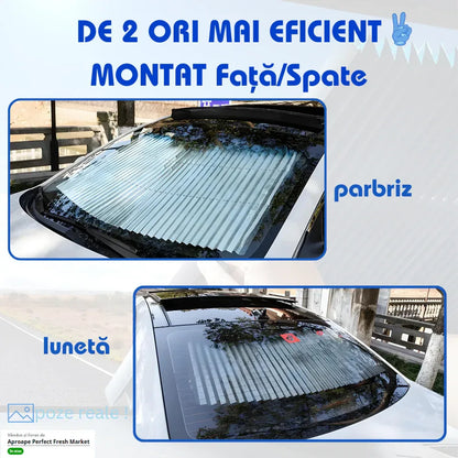 Parasolar Auto Retractabil pentru Blocarea Soarelui și Izolație Termică - 1 buc 70cm