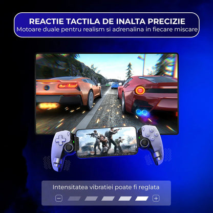 Controller Gaming Wireless Timebox, Hall Joystick, Bluetooth, Alb