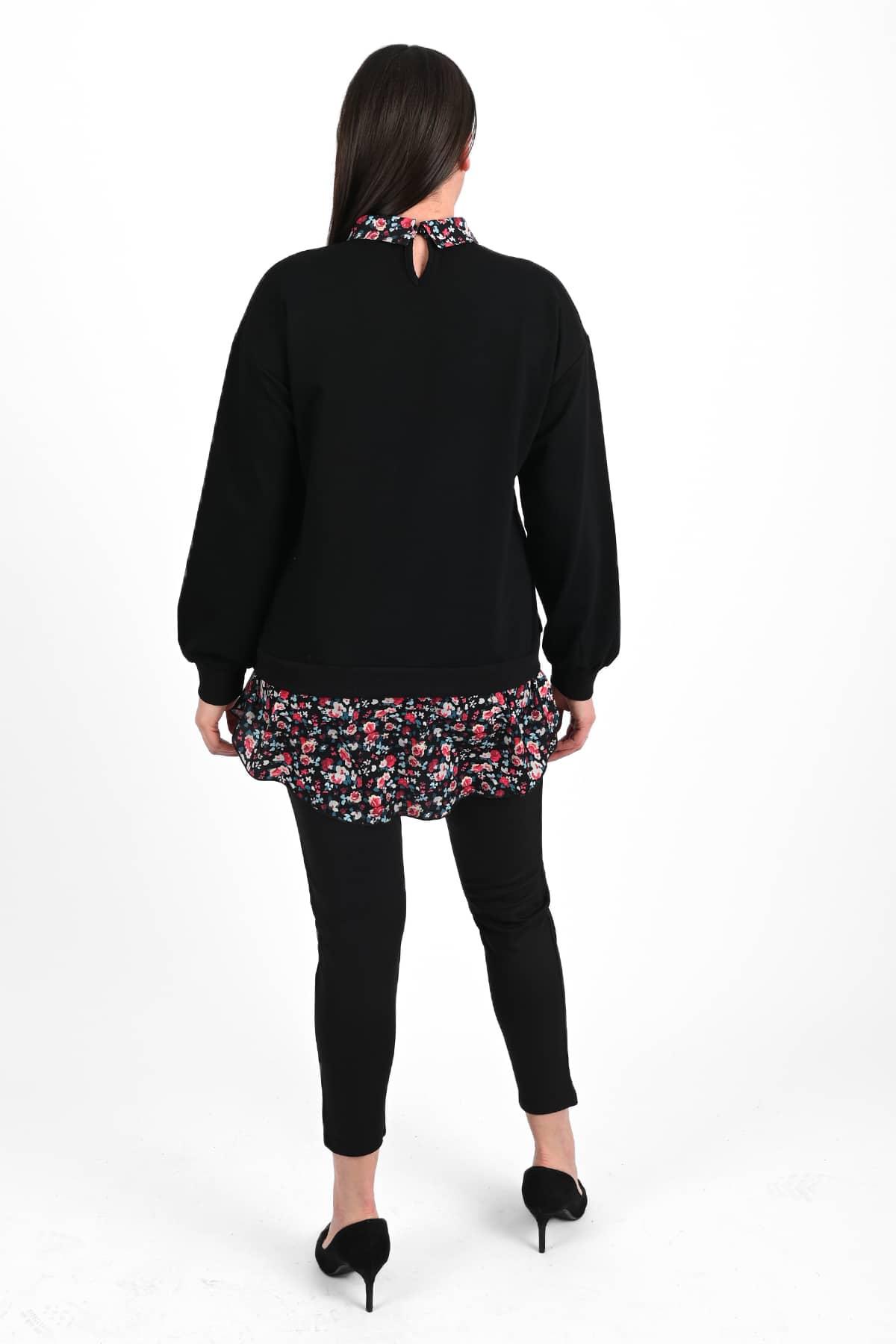 Bluza dama marimi mari cu flori 1438-23