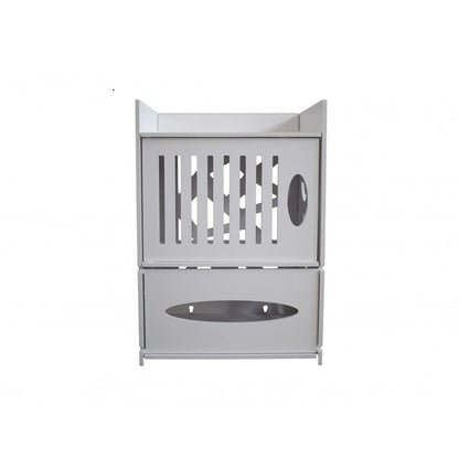 Dulapior cu raft si compartiment hartie, D162, 23,5*33,5*19,5 cm - 221.ro