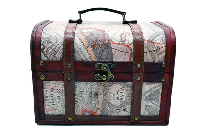 Cutie din lemn in forma de cufar, Naimeed, D171, 27*19*19 cm