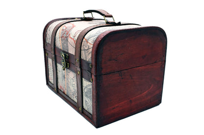 Cutie din lemn in forma de cufar, Naimeed, D171, 27*19*19 cm