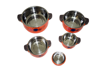 Set 5 caserole, Termoizolante, D3146, culoare orange
