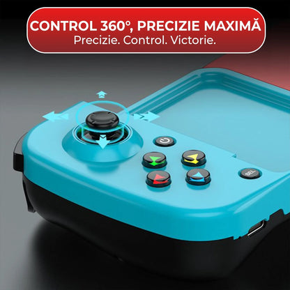 GamePad Controller Gaming pentru telefon Android, iOS, Nintendo Switch, Negru