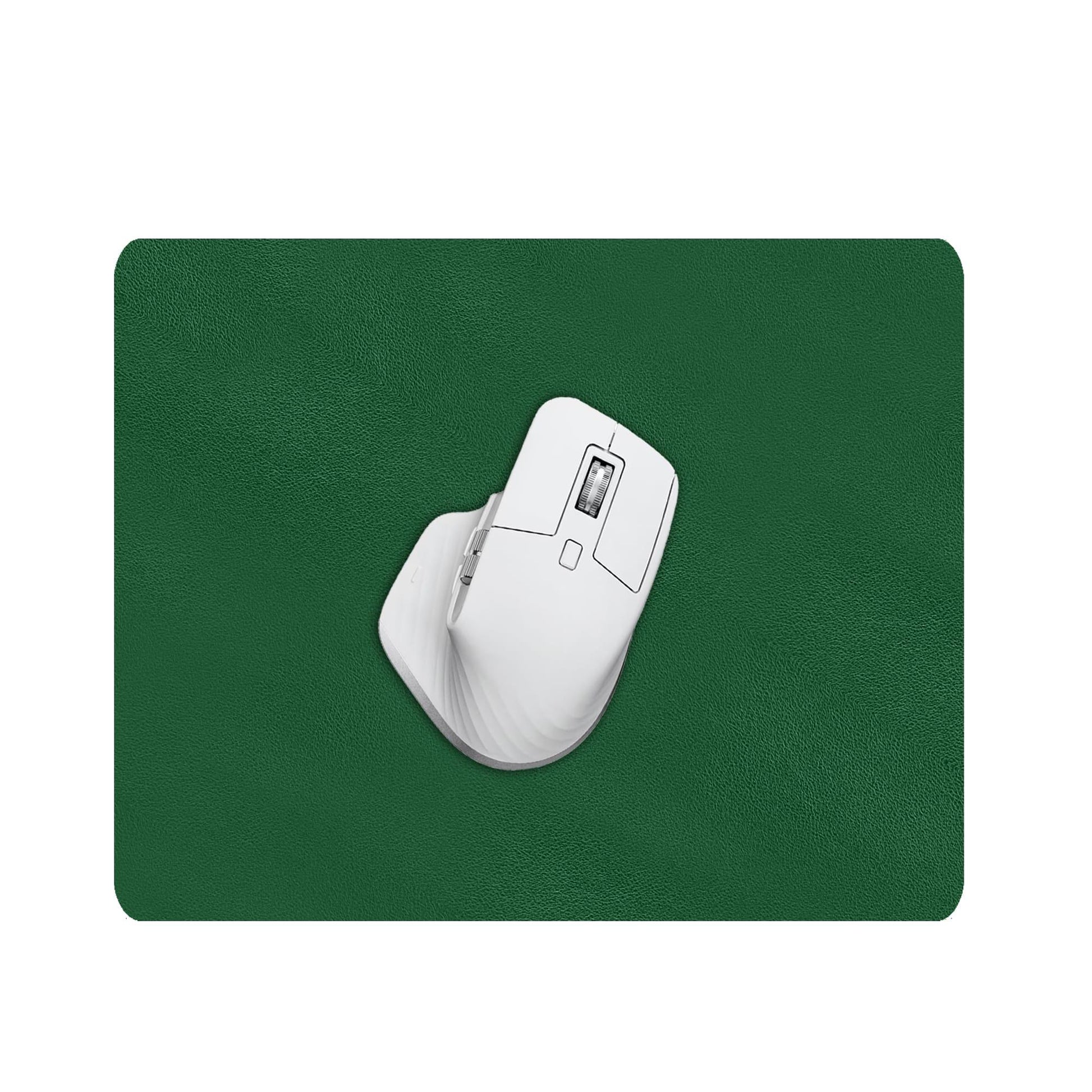 Mousepad office XXL Timebox cu doua fete din piele pu si piele intorasa, margini cusute impermeabil, pentru protectie birou, Verde inchis/Verde menta - 30 x 24 cm - 221.ro