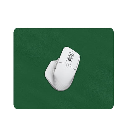 Mousepad office XXL Timebox cu doua fete din piele pu si piele intorasa, margini cusute impermeabil, pentru protectie birou, Verde inchis/Verde menta - 30 x 24 cm - 221.ro