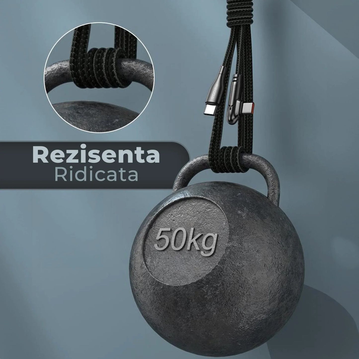 Cablu de Incarcare si Transfer de Date, Fast Charge 60W, USB-C la Type-C, Negru - 221.ro