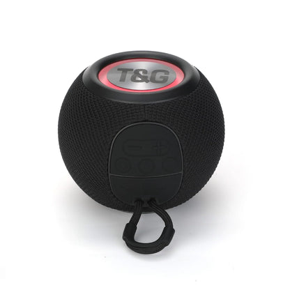 Boxa portabila, Bluetooth, Sunet surround 360, RGB, 1200mah, Negru