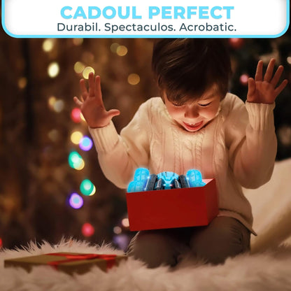 Masina cu telecomanda cu Rotire 360°, Timebox, 4WD, Off-road, lumini LED, Albastru