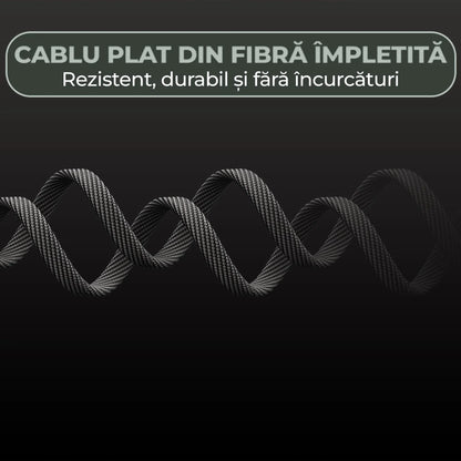 Cablu de Incarcare si Transfer de Date, Timebox, Fast Charge 27W, 480Mbps, 1m, USB la Lightning, Compatibil iPhone, Macbook, AirPods, Negru - 221.ro