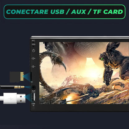 Navigatie Auto Timebox, Wireless, 2 x USB, Aux, Ecran HD Touch 7", MirrorLink