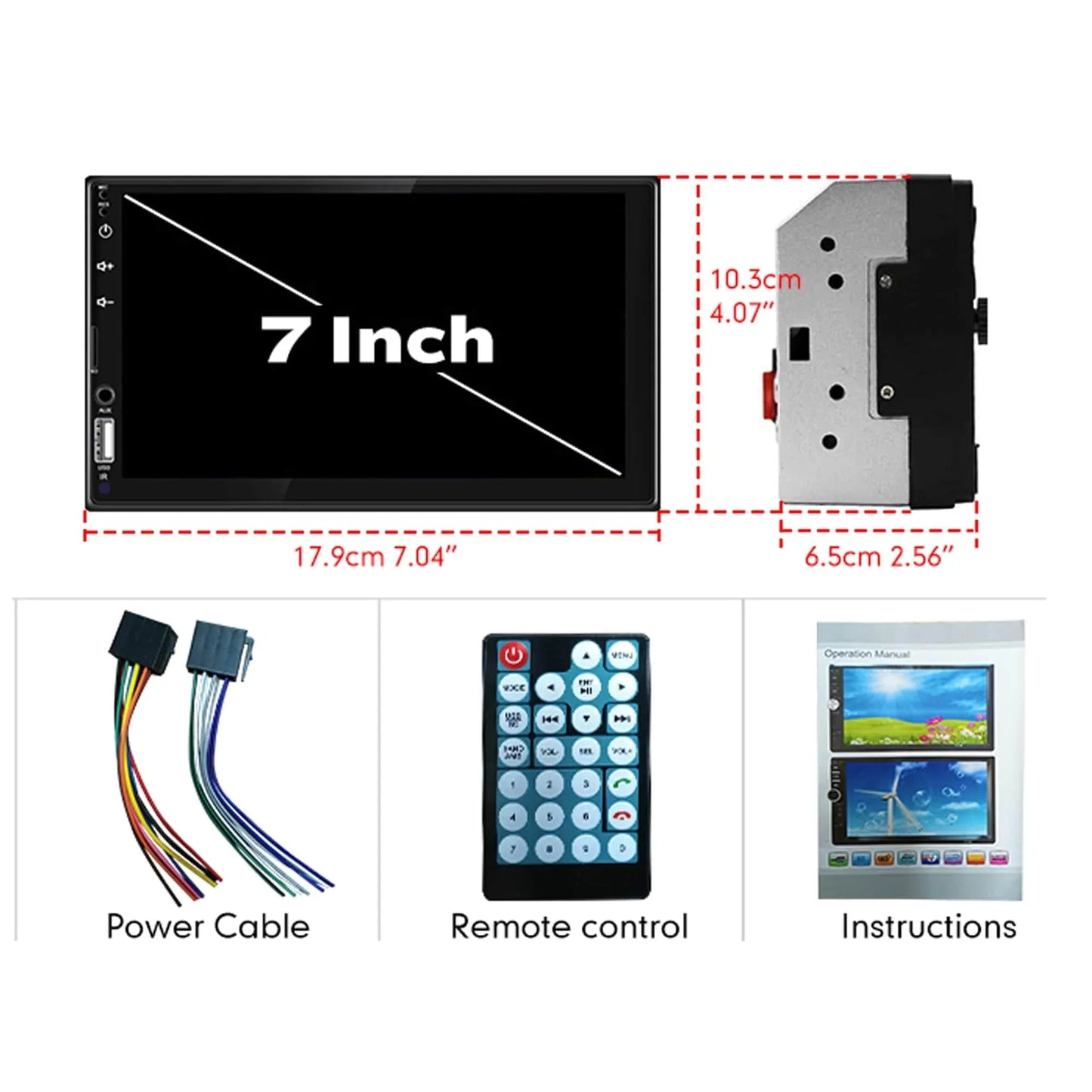 Navigatie Auto Timebox, Wireless, 2 x USB, Aux, Ecran HD Touch 7", MirrorLink