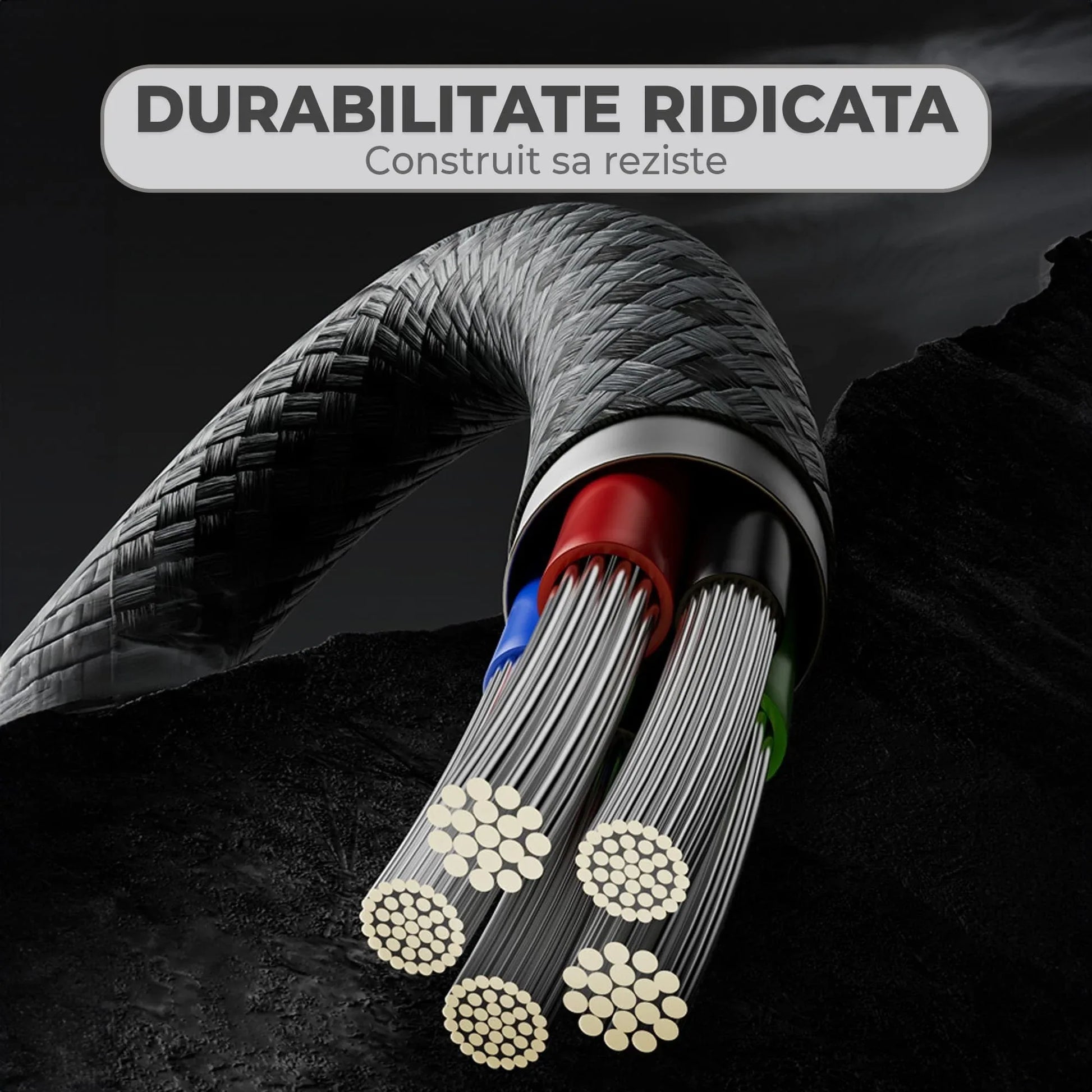 Cablu de Incarcare si Transfer de Date, Timebox, Fast Charge 27W, 480Mbps, 1,8m, USB-C la Lightning, Negru - 221.ro