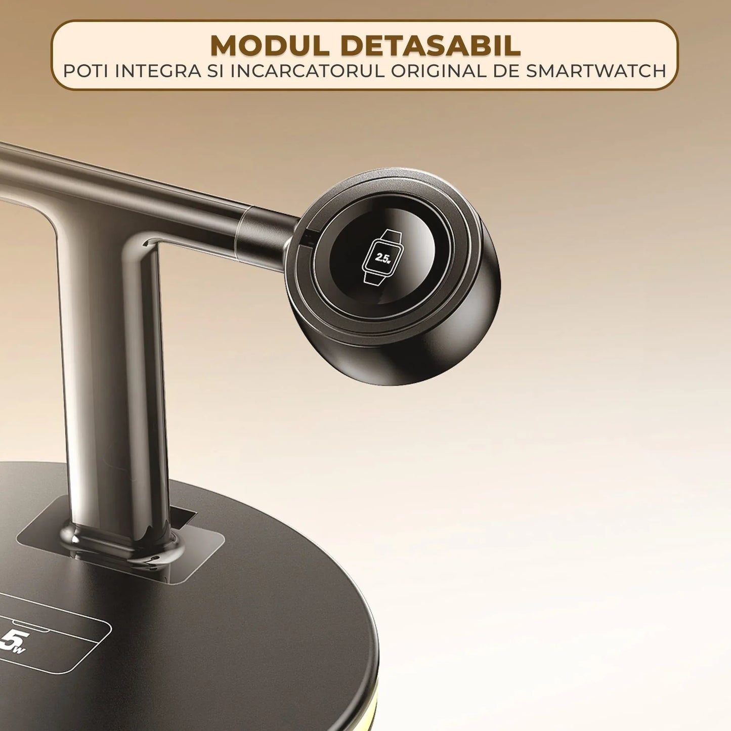 Incarcator Wireless 4 in 1 Timebox, 5W, multifunctional, Fast Charge 22, Samsung
