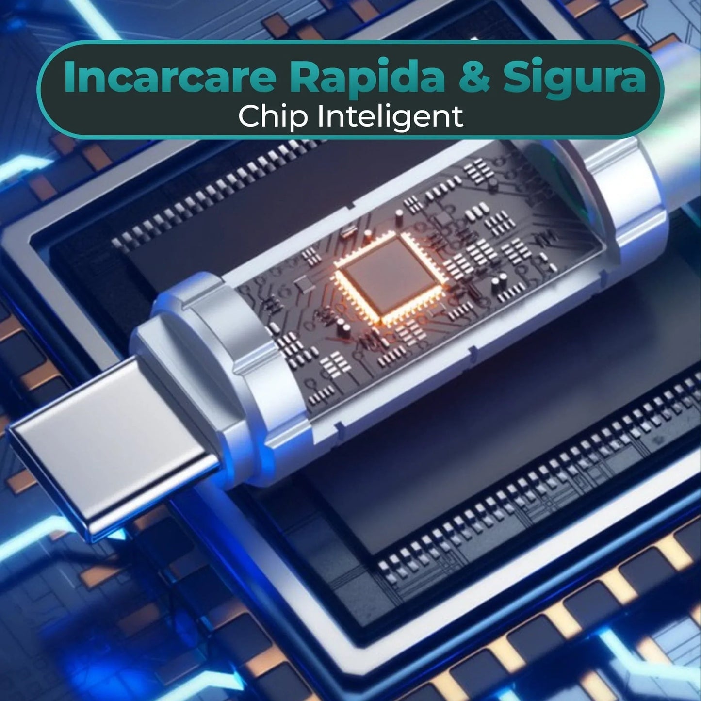 Cablu de Incarcare si Transfer de Date 100W, Timebox, Fast Charge, 480Mbps, 1m, USB-C la Type-C, Turcoaz - 221.ro