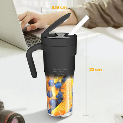 Mini blender electric Timebox, compact, multifunctional, Negru