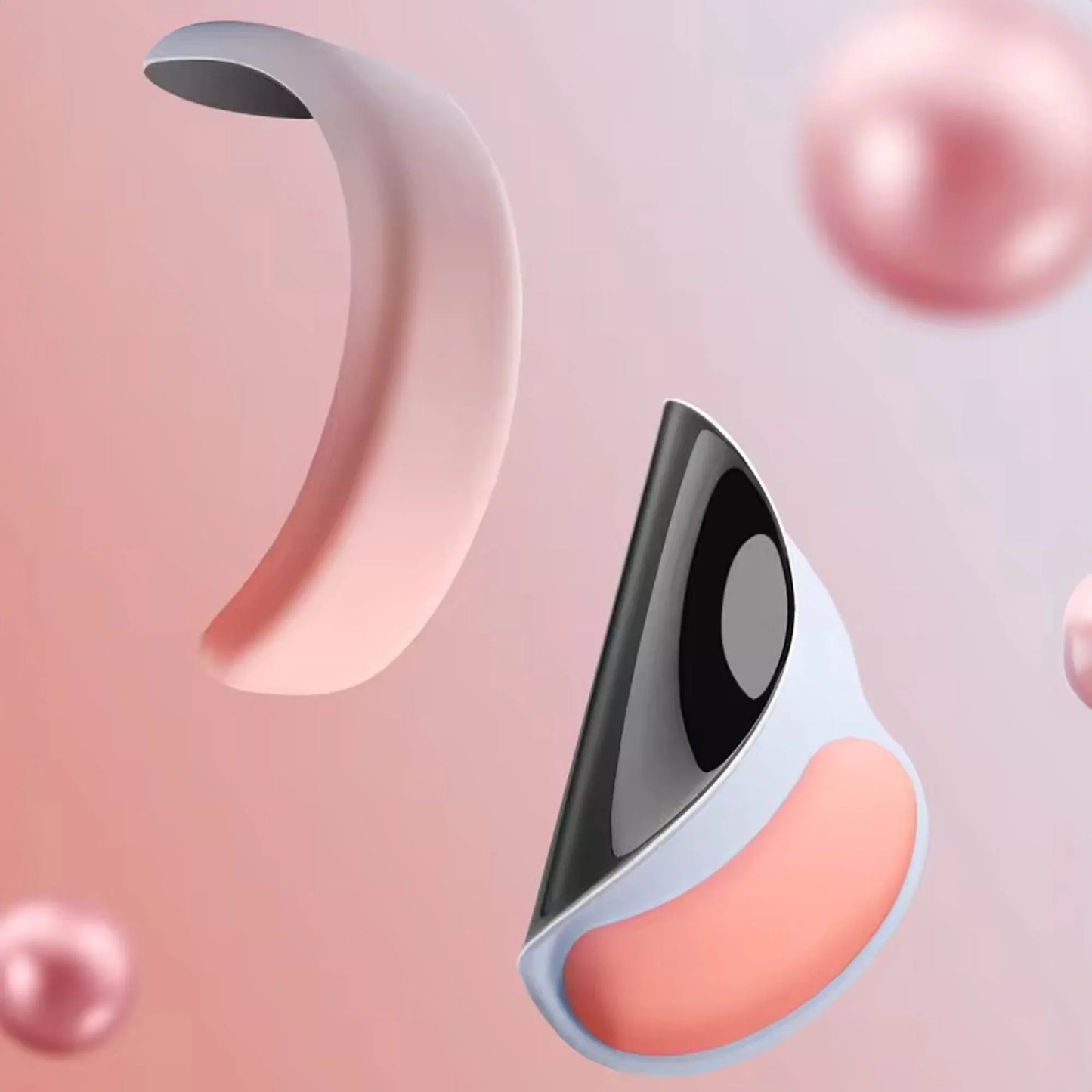 Mousepad ergonomic cu Spuma cu Memorie pentru sustinere incheietura mana cu Wrist Rest pentru mouse si tastatura, baza anti-derapanta, Roz, Albastru - 221.ro