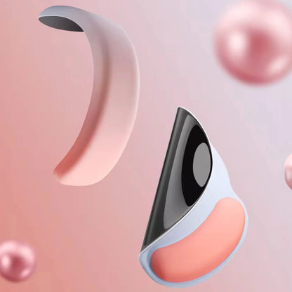 Mousepad ergonomic cu Spuma cu Memorie pentru sustinere incheietura mana cu Wrist Rest pentru mouse si tastatura, baza anti-derapanta, Roz, Albastru - 221.ro