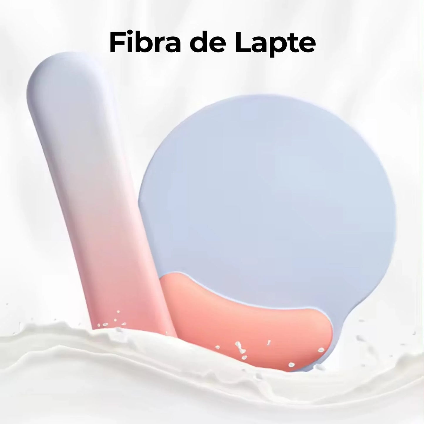 Mousepad ergonomic cu Spuma cu Memorie pentru sustinere incheietura mana cu Wrist Rest pentru mouse si tastatura, baza anti-derapanta, Roz, Albastru - 221.ro