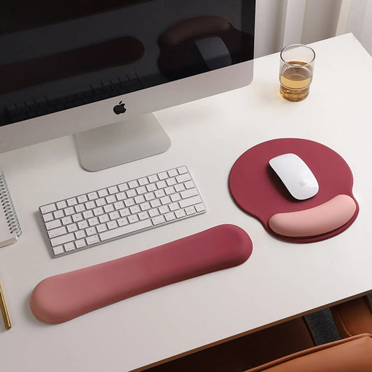 Mousepad ergonomic cu Spuma cu Memorie pentru, Rosu