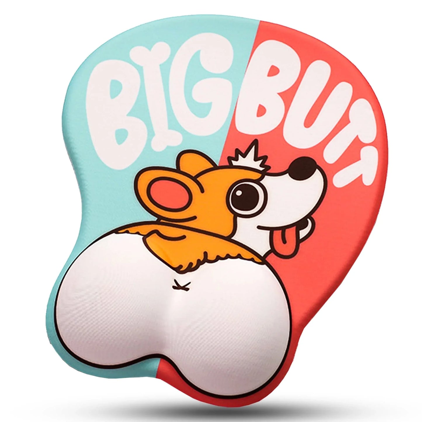 Mousepad ergonomic, spuma cu memorie pentru sustinere incheietura mana cu Wrist Rest mouse, Baza anti-derapanta, Stil Catel Corgi - 221.ro