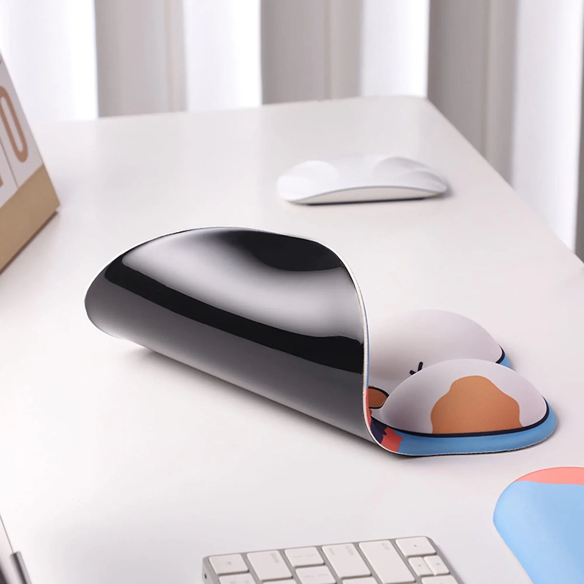 Mousepad ergonomic, spuma cu memorie pentru sustinere incheietura mana cu Wrist Rest mouse, Baza anti-derapanta, Stil Catel Corgi - 221.ro