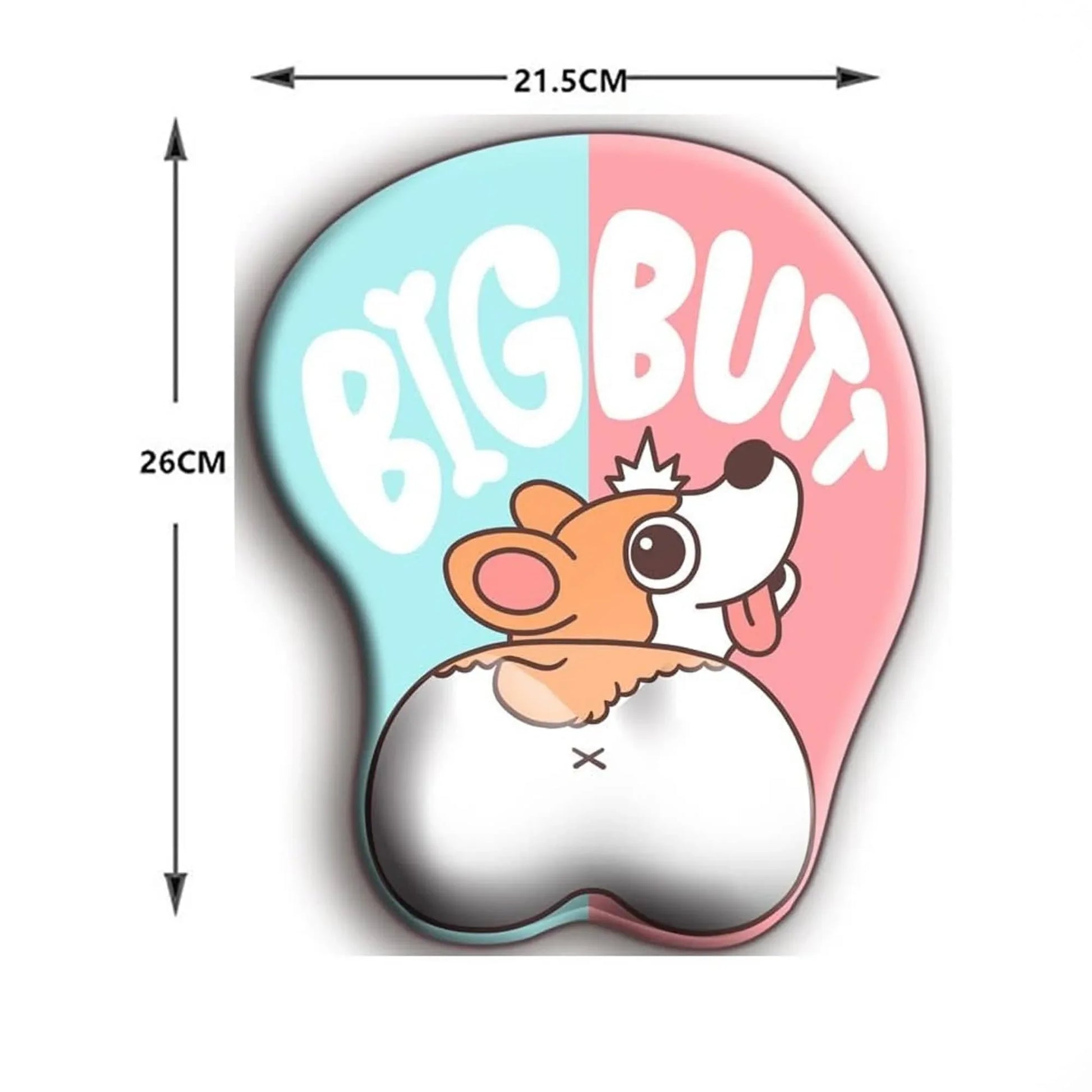 Mousepad ergonomic, spuma cu memorie pentru sustinere incheietura mana cu Wrist Rest mouse, Baza anti-derapanta, Stil Catel Corgi - 221.ro