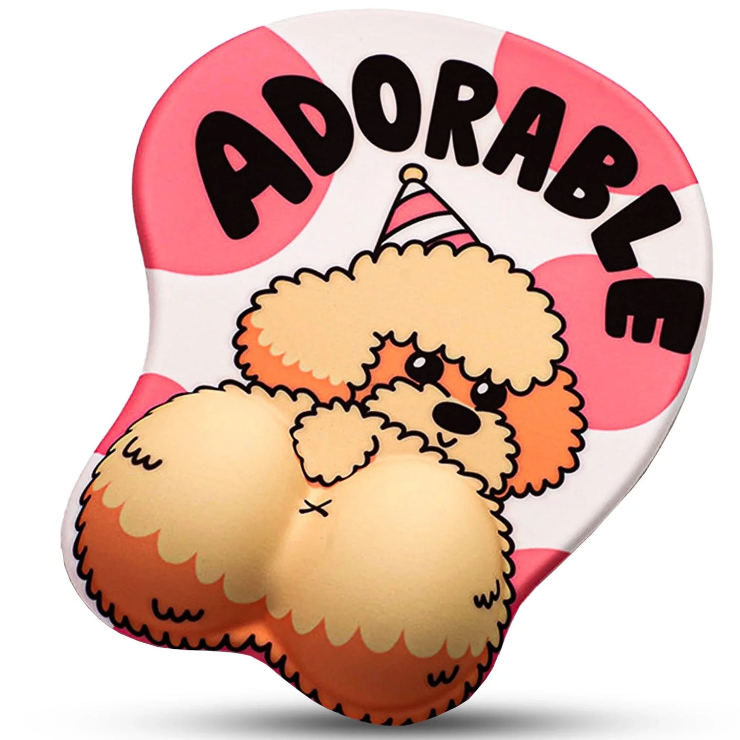 Mousepad ergonomic, spuma cu memorie pentru sustinere incheietura mana cu Wrist Rest mouse, Baza anti-derapanta, Stil Catel Puppy - 221.ro