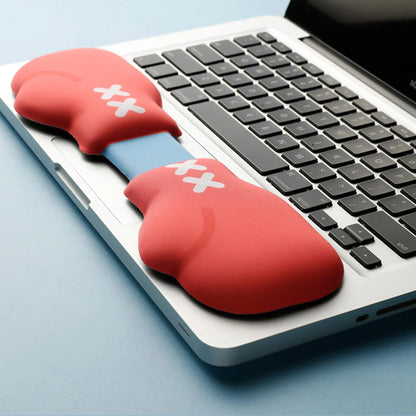 Mousepad ergonomic, spuma cu memorie pentru sustinere incheietura mana cu Wrist Rest pentru tastatura si mouse, Baza anti-derapanta, Stil manusi box - 221.ro