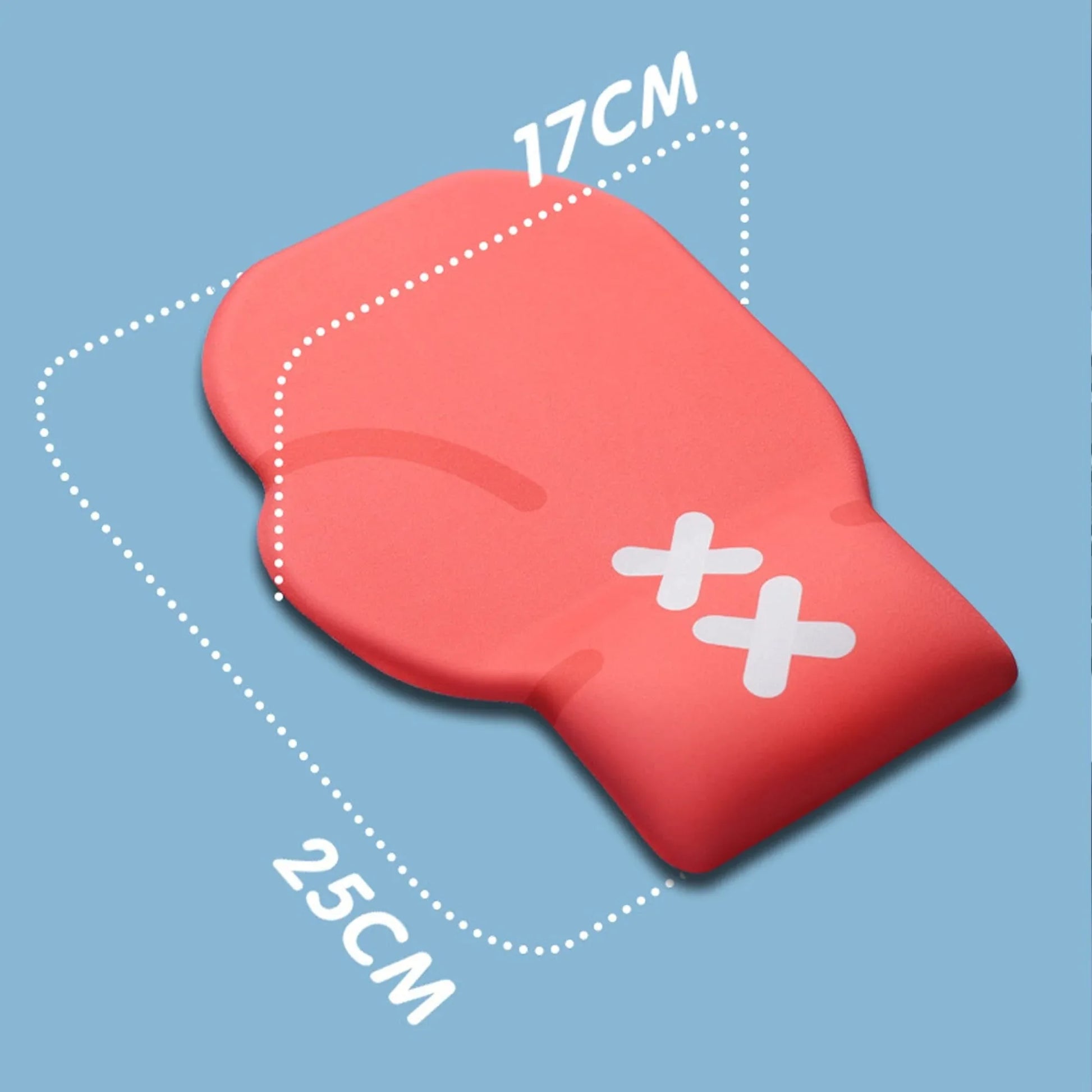 Mousepad ergonomic, spuma cu memorie pentru sustinere incheietura mana cu Wrist Rest pentru tastatura si mouse, Baza anti-derapanta, Stil manusi box - 221.ro