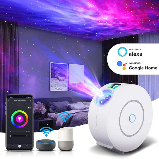 Lampa de veghe tip proiector stele cu aplicatie pe telefon