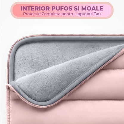 Geanta Laptop portabila Timebox, 14'', 15'', 16" inch, Ultrabook, Roz