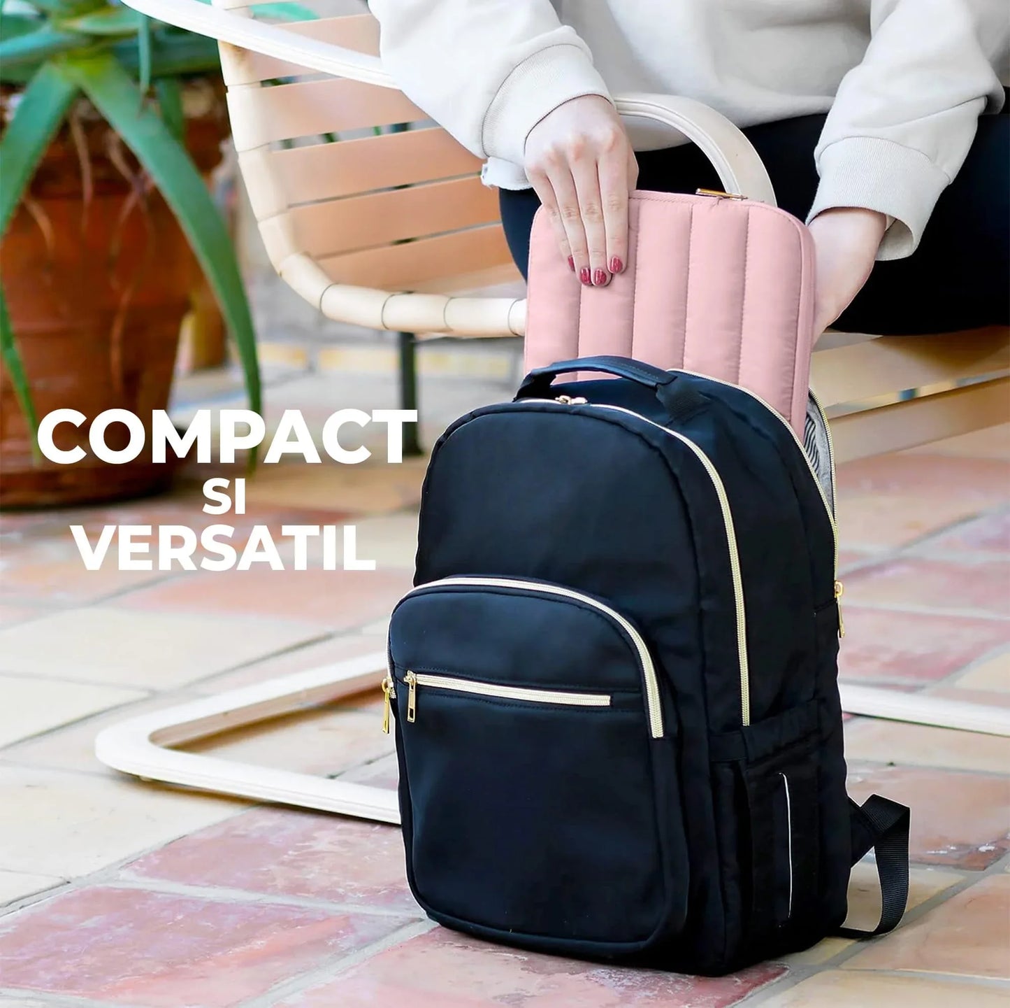 Geanta Laptop portabila Timebox, 14'', 15'', 16" inch, Ultrabook, Roz