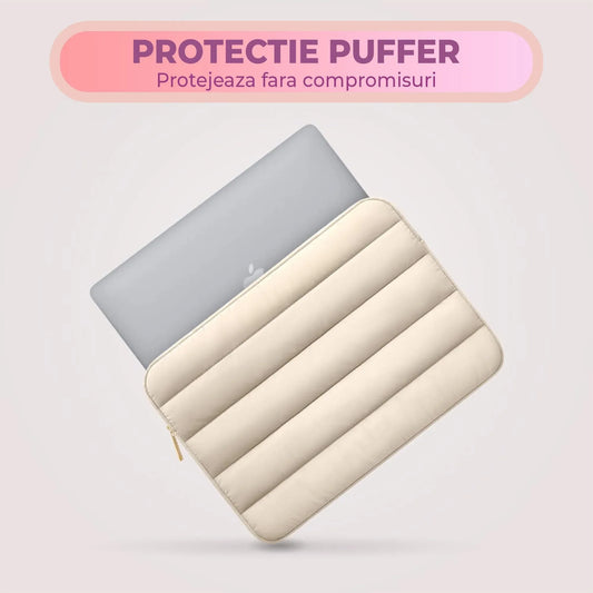 Geanta Laptop portabila Timebox, 14'', 15'' inch, Ultrabook, Bej