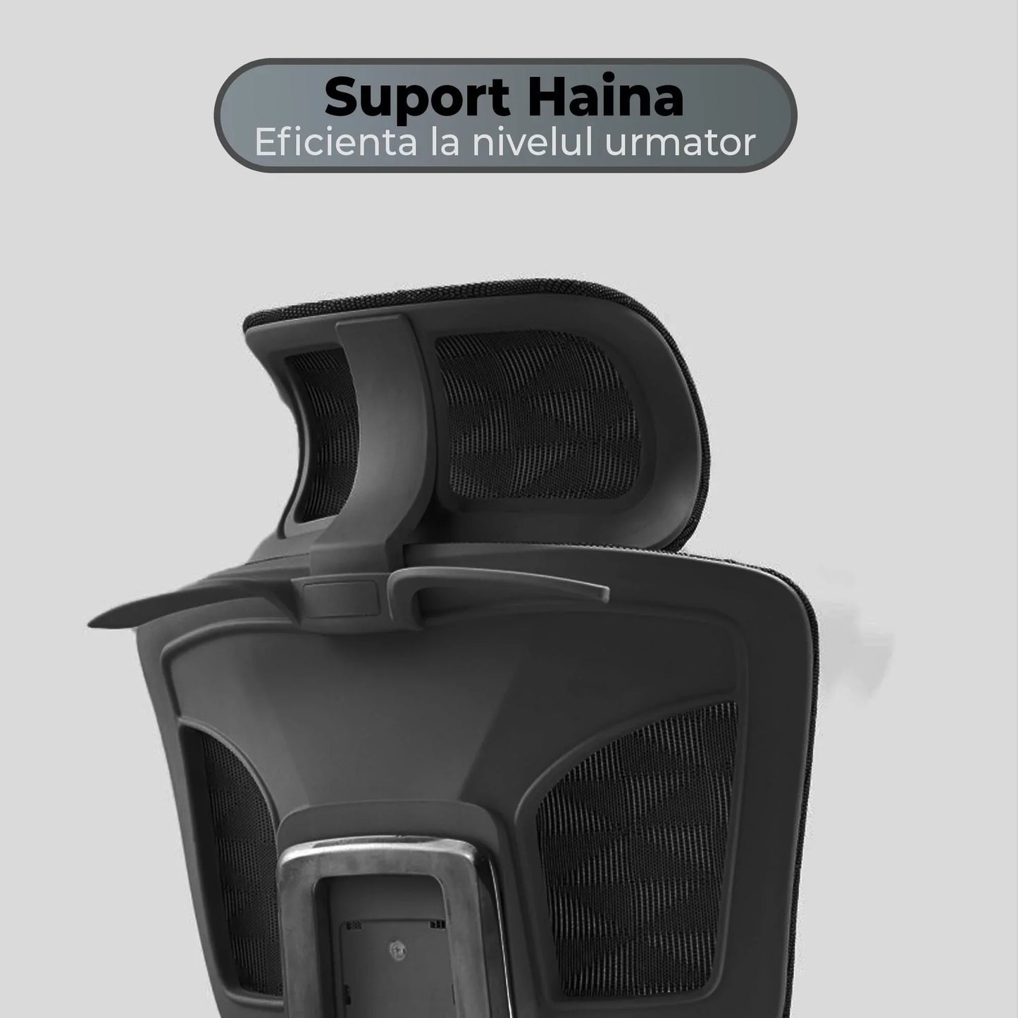 Scaun ergonomic Timebox, Reglare inaltime spatar in 6 pozitii 150°, Cotiere 5D, Plasa Mesh, Profil lombar flexibil, Spatar si Baza din aluminiu durabil, pana la 150 kg, Negru - 221.ro