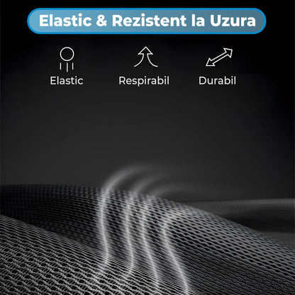 Scaun ergonomic Timebox, Reglare inaltime, spatar in 6 pozitii 150°, Cotiere 4D, Plasa Mesh, Profil lombar flexibil, Suport Picioare, Baza din aluminiu durabil, pana la 150 kg, Negru - 221.ro