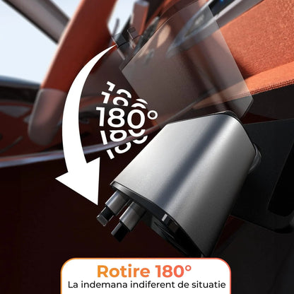 Incarcator auto 66W Super Fast Charge 4 in 1, Timebox, Cablu Retractabil Type-C + USB-C, Mufa USB, USB-C, Afisaj LED, Universal, Compatibil iPhone 15, Samsung, Huawei, Design Compact - 221.ro