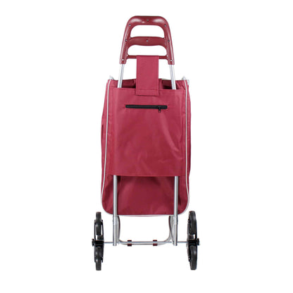 Carucior pentru cumparaturi cu 6 roti si cadru metalic / 4066