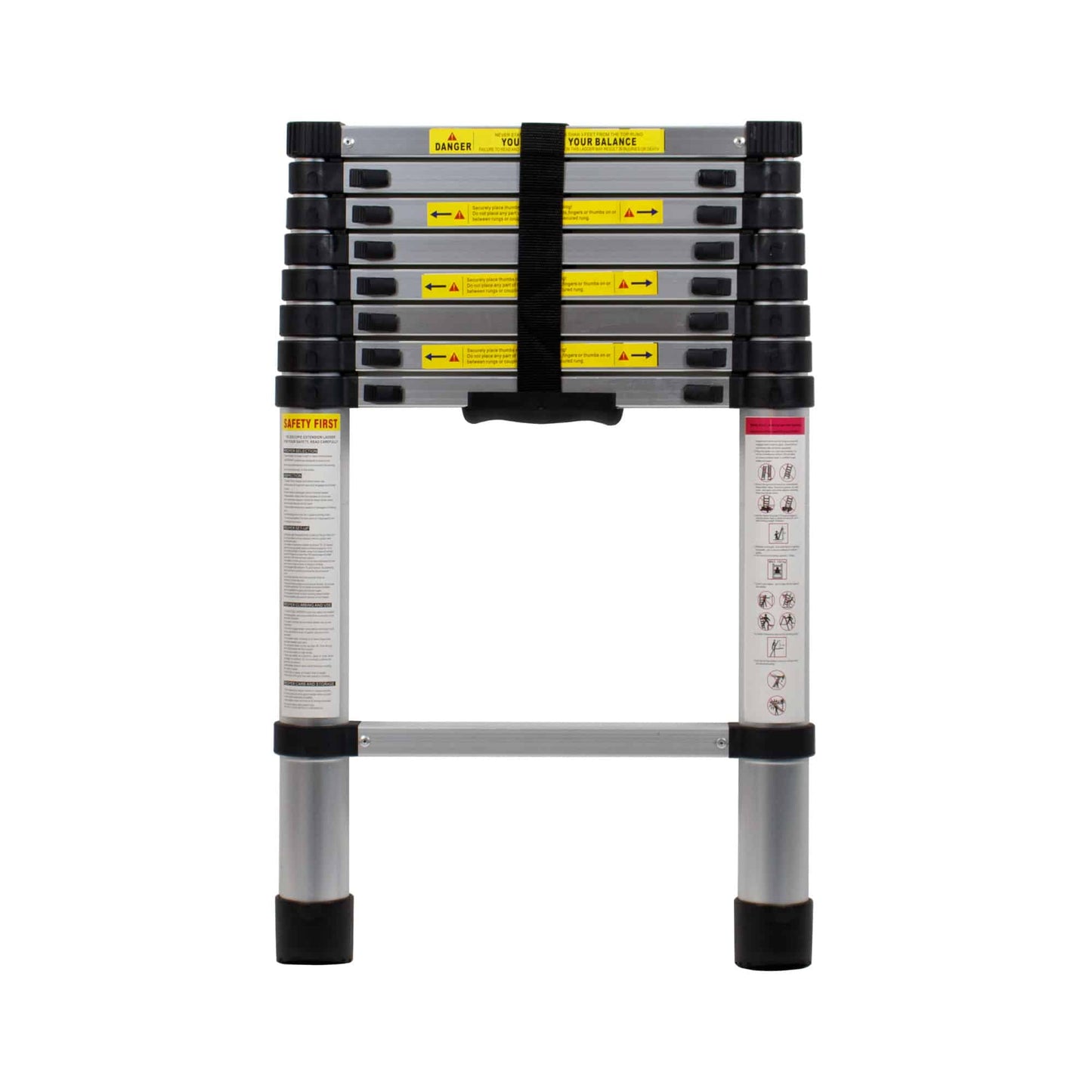 Scara telescopica de aluminiu, 1 tronson, 9 trepte, 2.6 m lungime / ZLN 3162