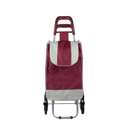 Carucior pentru cumparaturi cu 6 roti si cadru metalic / 4066