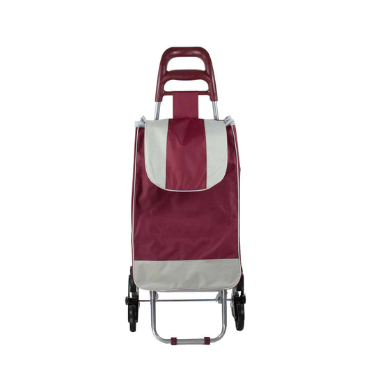 Carucior pentru cumparaturi cu 6 roti si cadru metalic / 4066