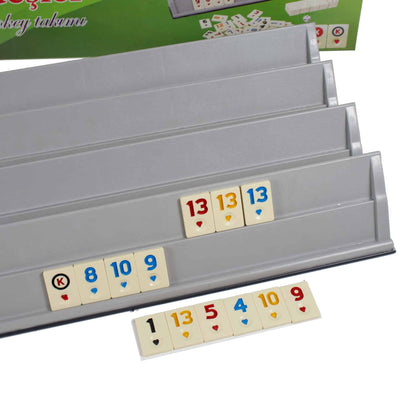 Joc remi, rummy din plastic cu piese din plastic / 745