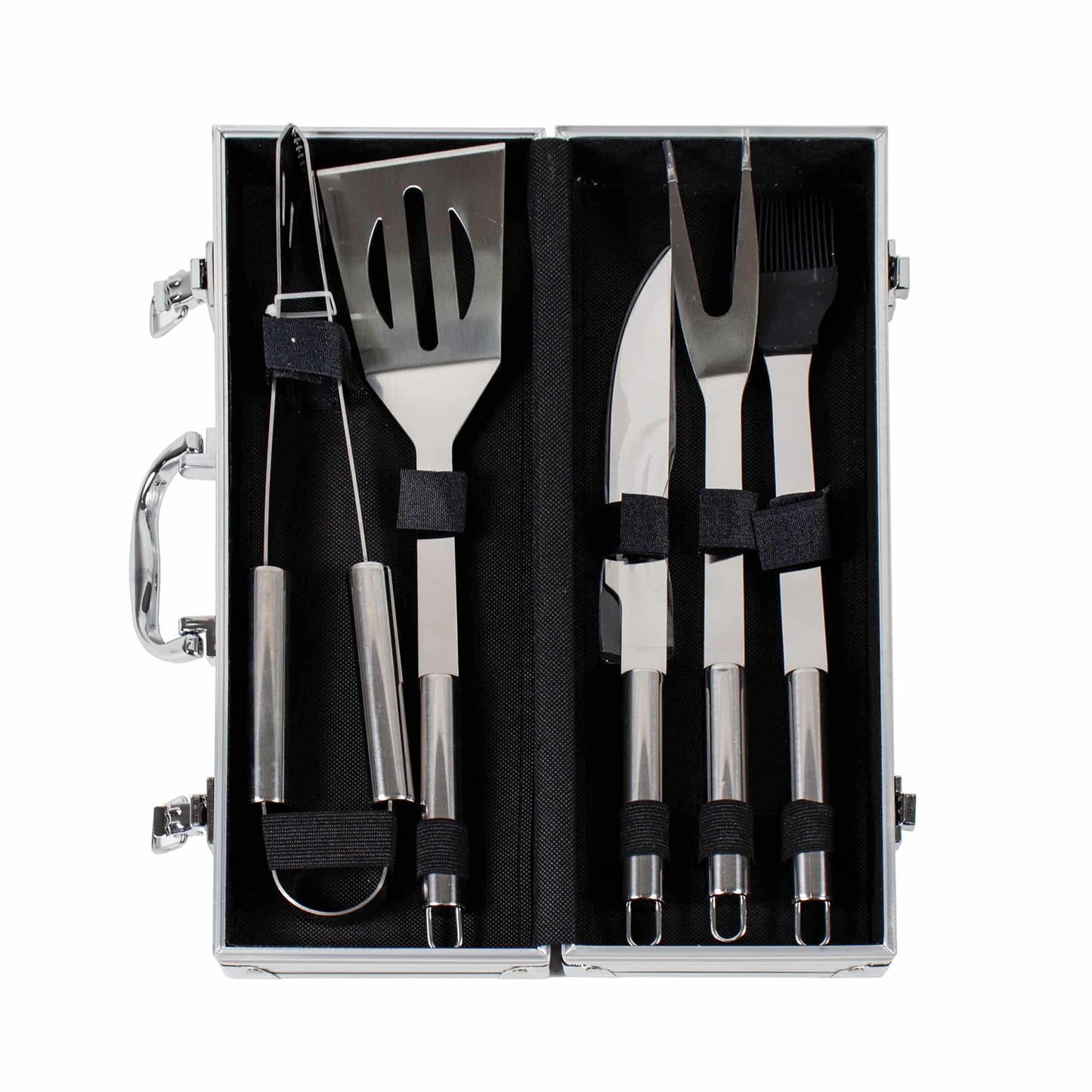 Set accesorii 5 piese gratar cu diplomat de aluminiu / 844