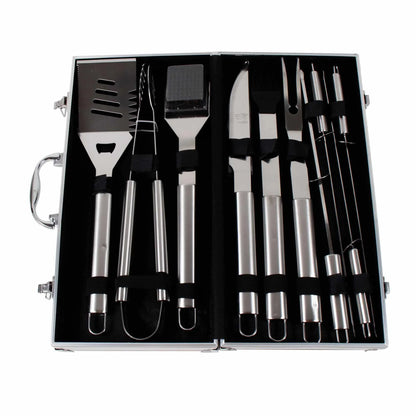 Set accesorii 10 piese gratar cu diplomat de aluminiu / 842 - 221.ro