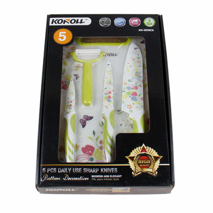 Set tocator + cutite + curatator legume 5 piese / 1596