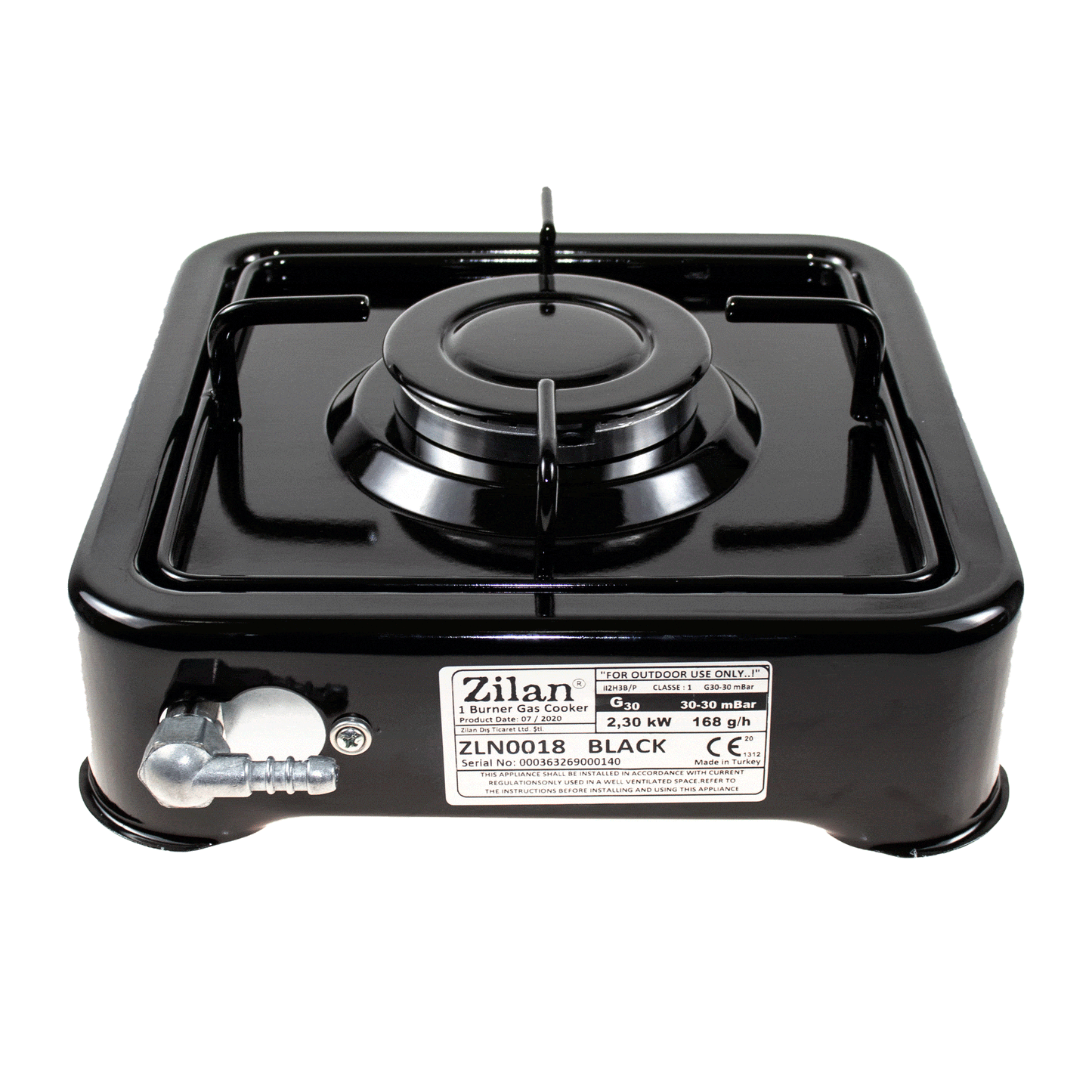 Aragaz 1 ochi, alimentare la butelie, culoare: negru / ZLN 0018_2