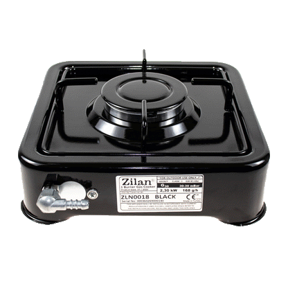 Aragaz 1 ochi, alimentare la butelie, culoare: negru / ZLN 0018_2