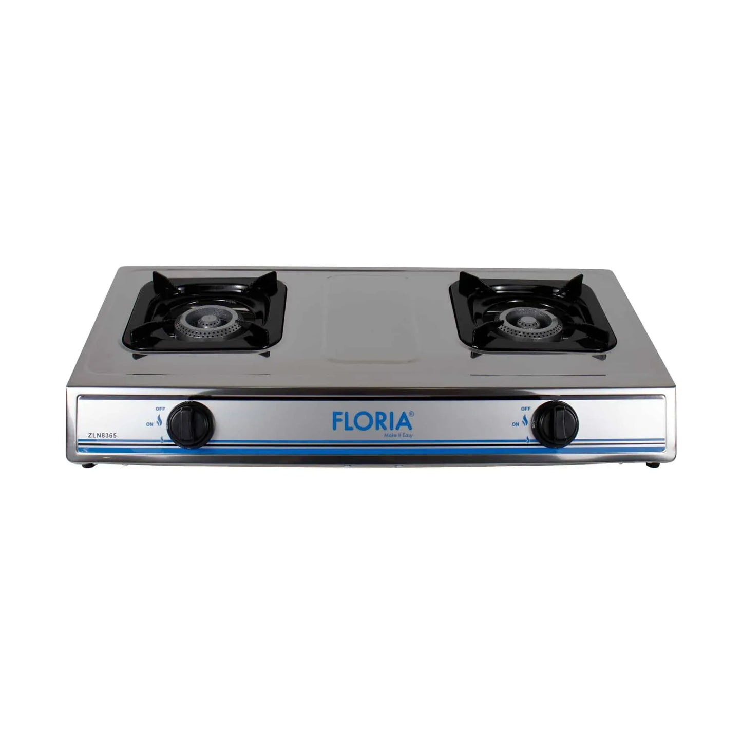 Aragaz din inox cu 2 ochiuri, alimentare la butelie - 221.ro