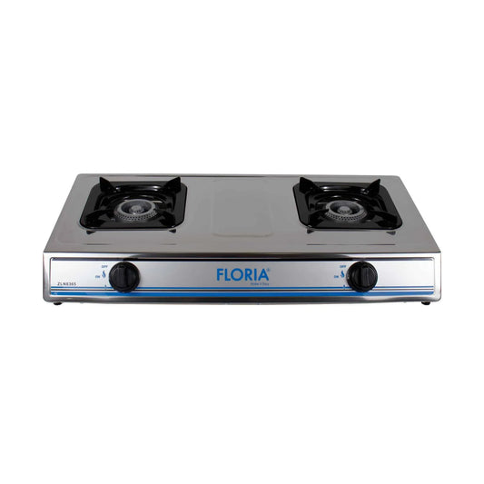 Aragaz din inox cu 2 ochiuri, alimentare la butelie - 221.ro