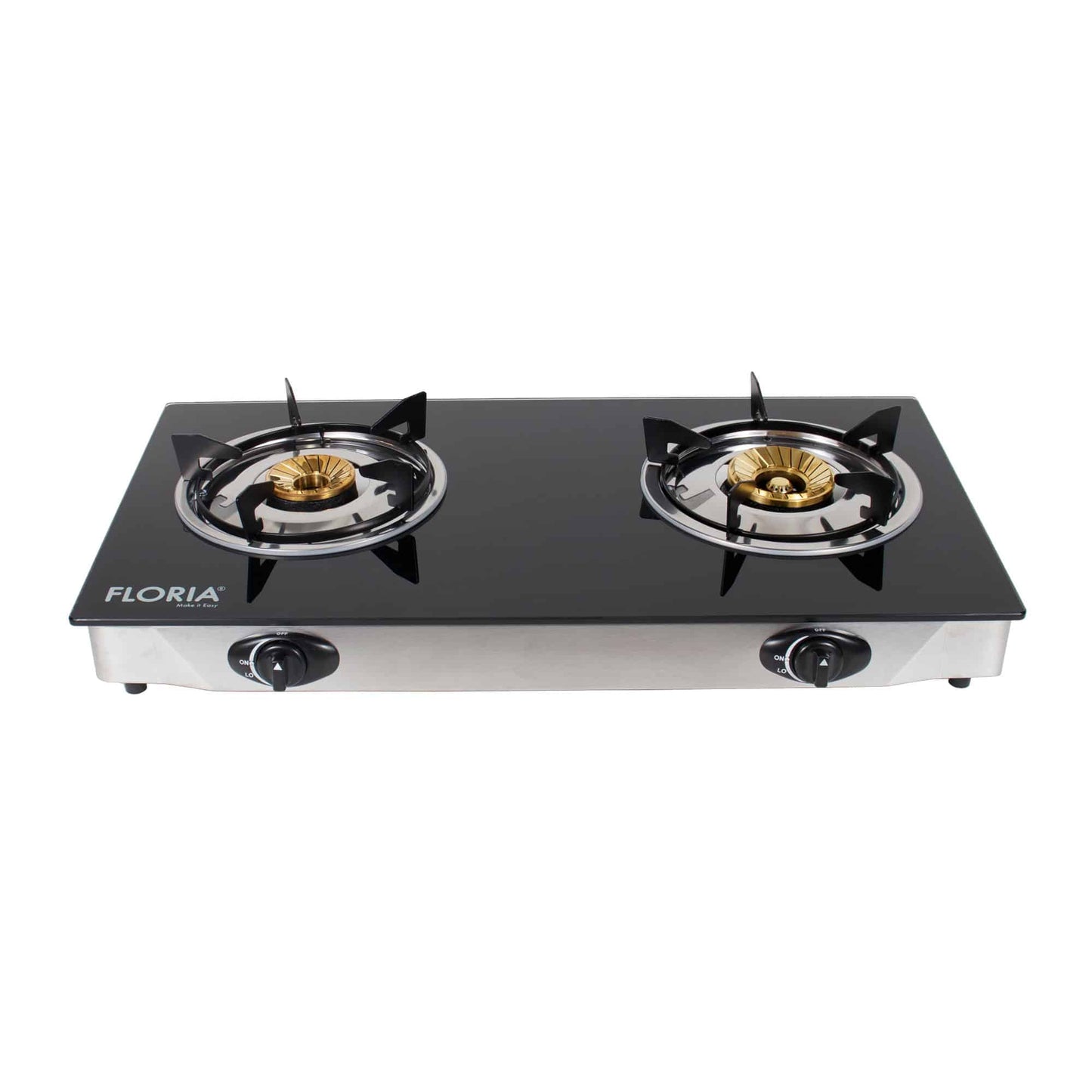 Aragaz 2 ochiuri cu plita din sticla, alimentare la butelie